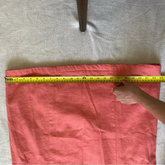 Chadwicks Linen Sleeveless Classy Classic Coral Dress Size 14 Petite - Picture 11 of 12